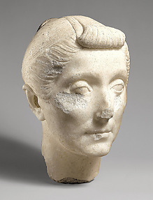 Portrait head of a matron in the style of Livia